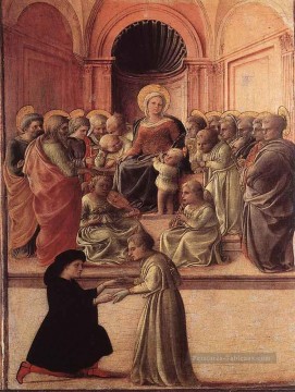  enfant - Vierge à l’Enfant avec des Saints et un adorateur Renaissance Filippo Lippi